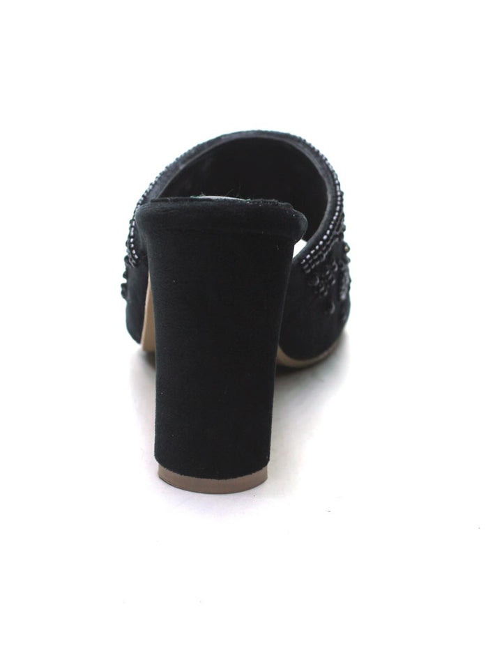 Black Fancy Heel