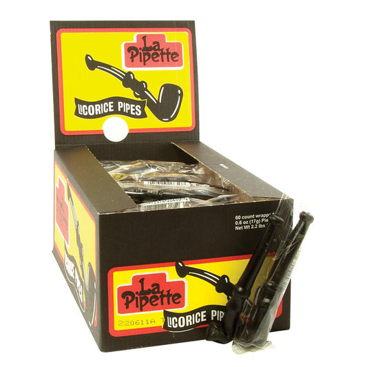 Black Licorice Pipes - 60ct