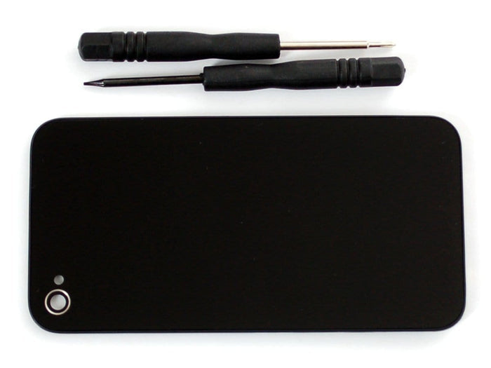 Black No-Logo iPhone Replacement Back - iPhone 4S [Discontinued] by The Pi Hut - The Pi Hut