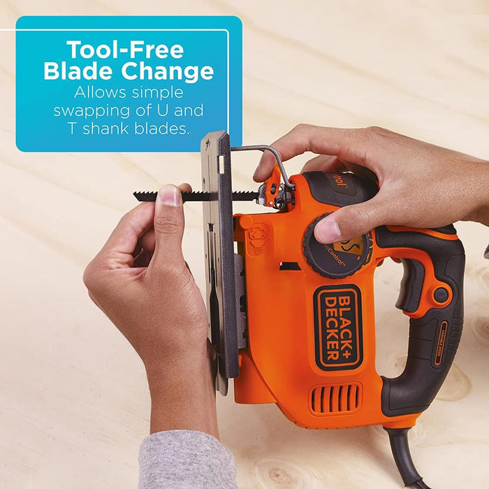 BLACK+DECKER Jig Saw, Smart Select, 5.0-Amp - BDEJS600C