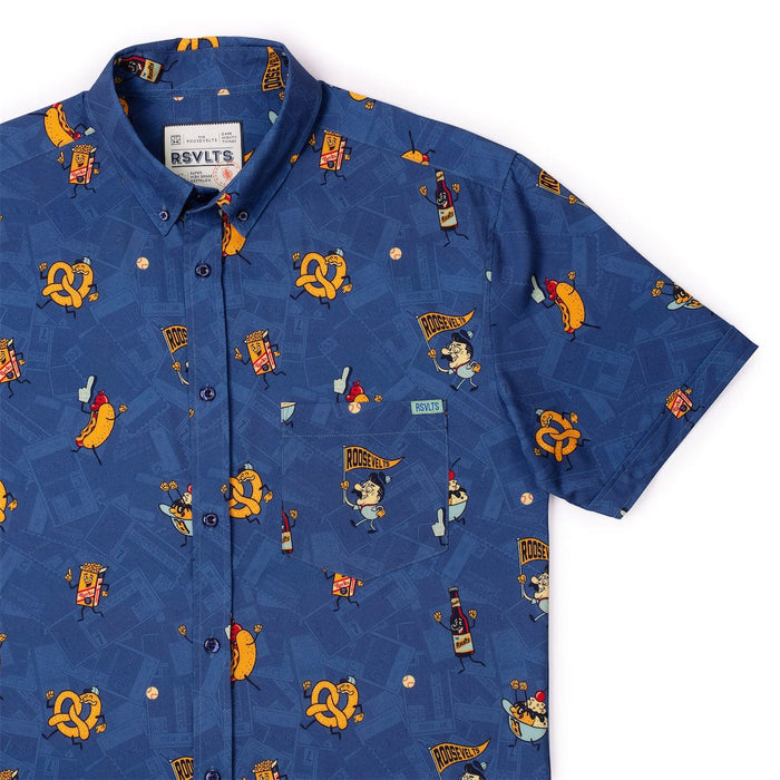 RSVLTS XS RSVLTS Short Sleeve Shirt "Bleacher Bites" – KUNUFLEX Short Sleeve Shirt