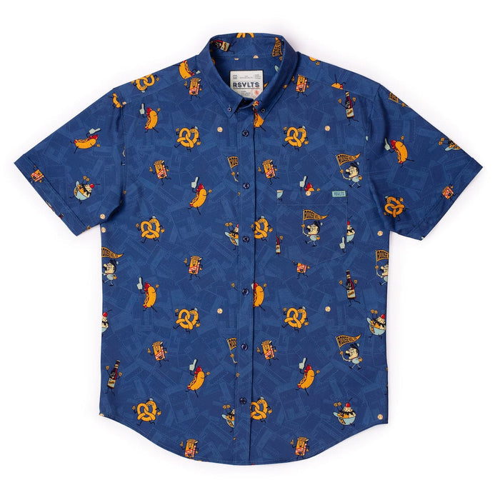 RSVLTS RSVLTS Short Sleeve Shirt "Bleacher Bites" – KUNUFLEX Short Sleeve Shirt