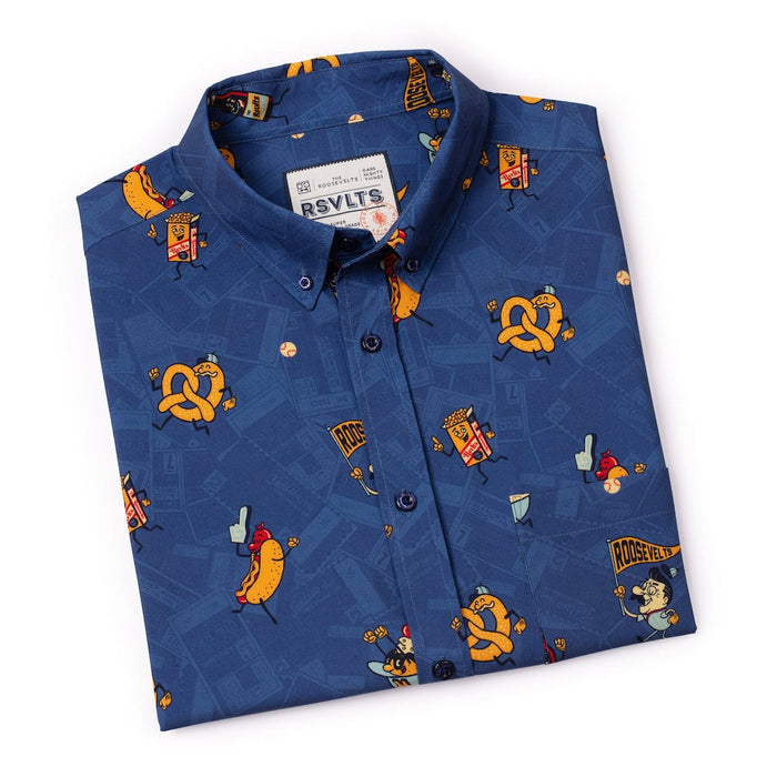 RSVLTS RSVLTS Short Sleeve Shirt "Bleacher Bites" – KUNUFLEX Short Sleeve Shirt