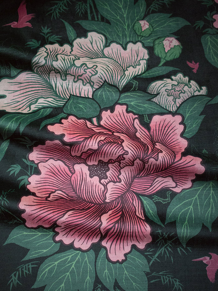 Bloomin' Marvellous 'Blush Green' Recycled Velvet