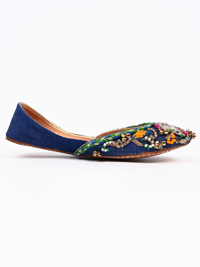 Blue Fancy Khussa