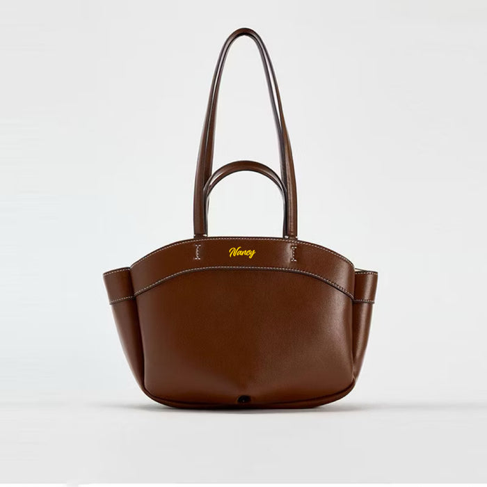 Boston Custom Name Leather Bag