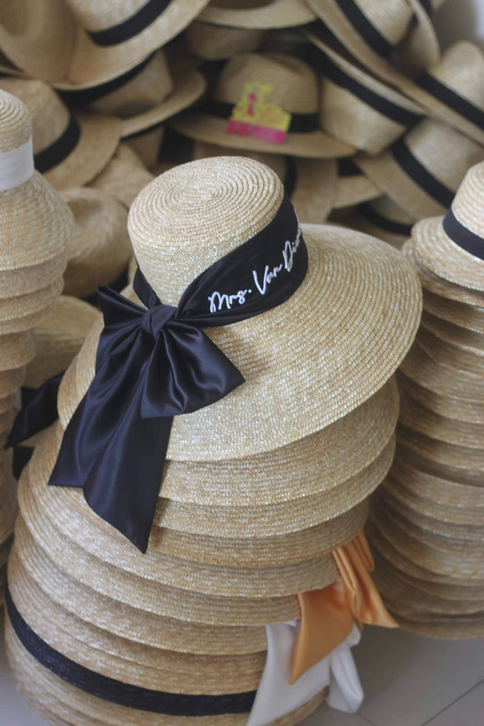 Bow Decor Straw Hat - Travellers Hat Boutique