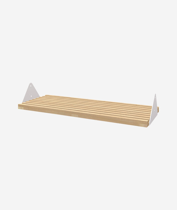 Slatted Shelf / Ash Blonde / White