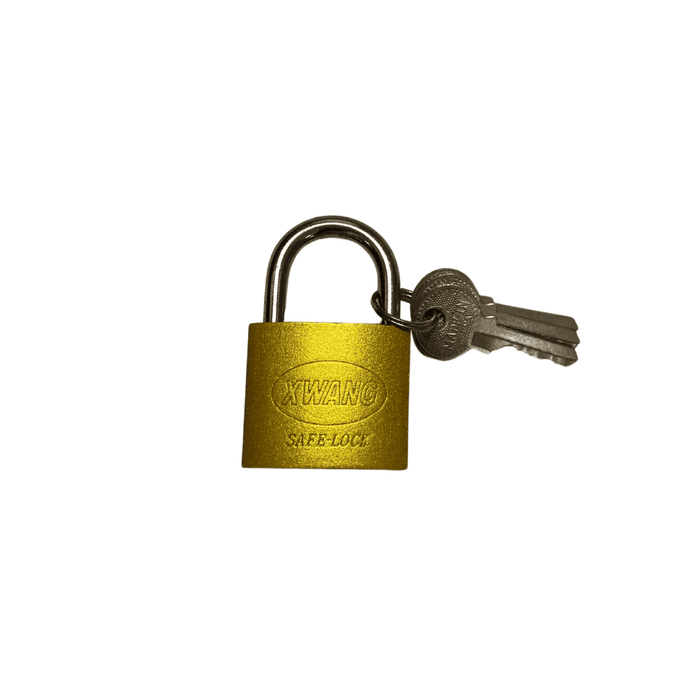 BRASS PADLOCK ON CARD 25/32/38/40/50/60 - 007027 mega