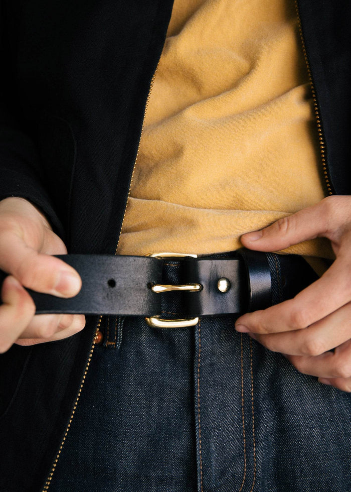 Brigg Leather x InR Handmade Belt - Iron & Resin
