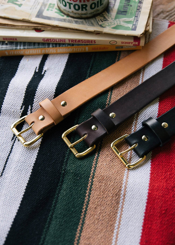 Brigg Leather x InR Handmade Belt - Iron & Resin