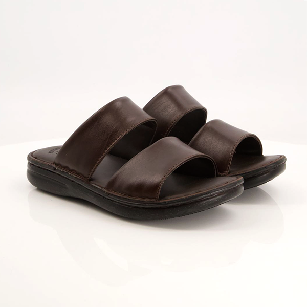 Brown medicated slippers