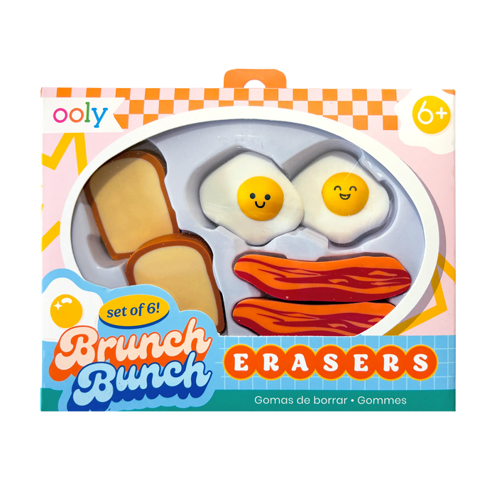 Brunch Bunch Erasers - Set of 6