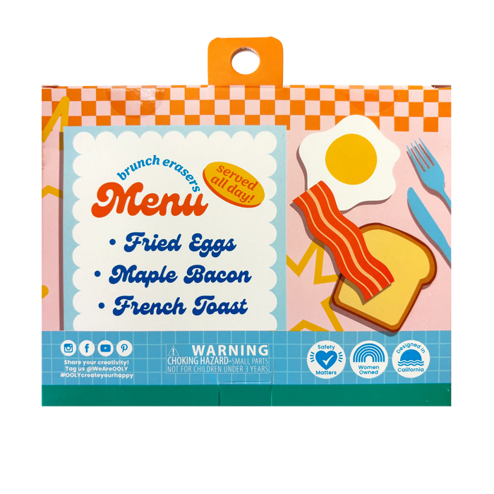 Brunch Bunch Erasers - Set of 6