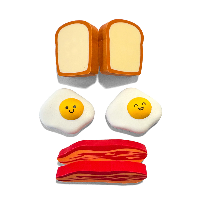 Brunch Bunch Erasers - Set of 6
