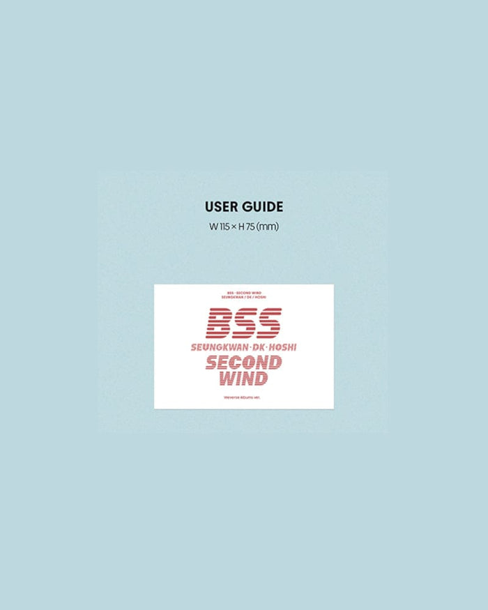 BSS (SEVENTEEN) - 1st Single Album 'SECOND WIND' Weverse Albums ver.