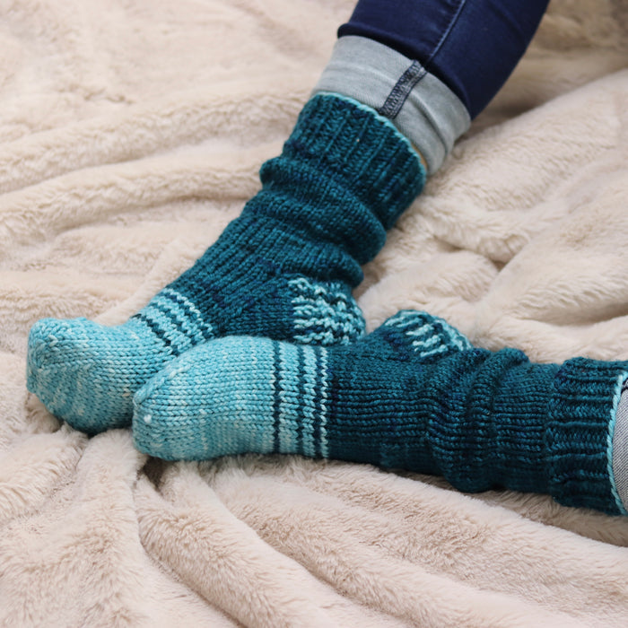 Bulkylicious Slipper Socks Pattern