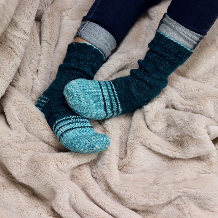 Bulkylicious Slipper Socks Pattern