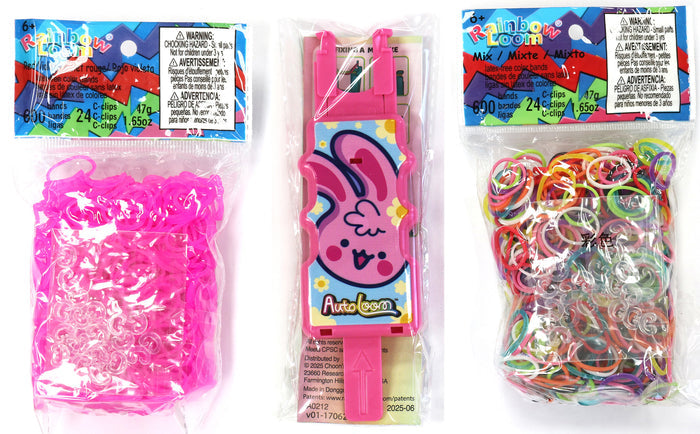 Bunny Auto Loom with Rose Jelly & Mixed with Jelly Bands