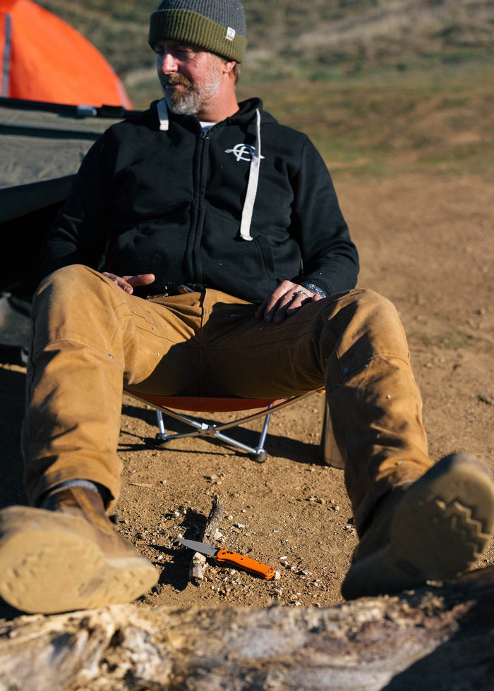 CA Zip Hoodie Fleece - Iron & Resin