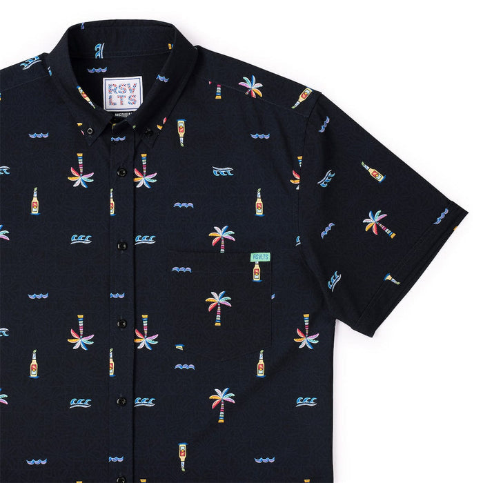 RSVLTS XS RSVLTS Cabana Nights _ KUNUFLEX Short Sleeve Shirt