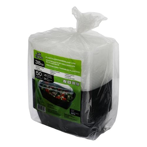 Café Express, Espresso Coffee Plastic Containers and Lids 50 Units / 25 sets, Ideally for events & restaurants. - 3825 ebuystt