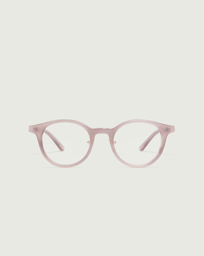 Honey::Caine Eyeglasses round nude acetate front