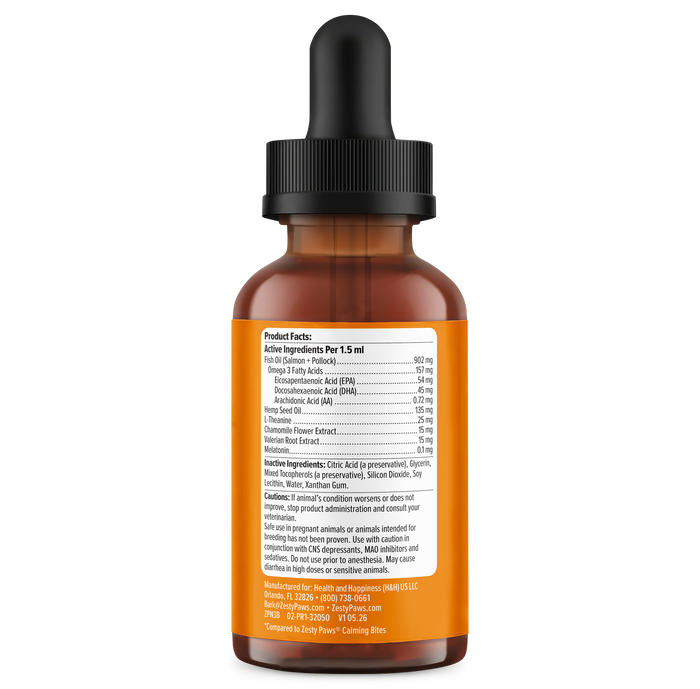 Calming Drops for Dogs & Cats