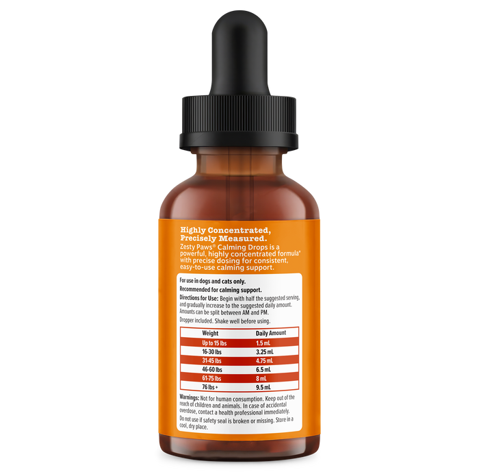 Calming Drops for Dogs & Cats