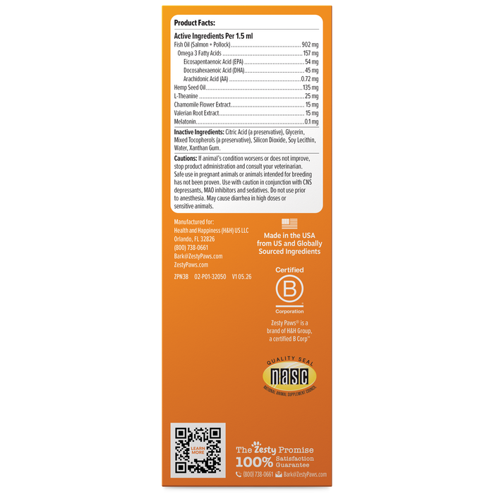 Calming Drops for Dogs & Cats