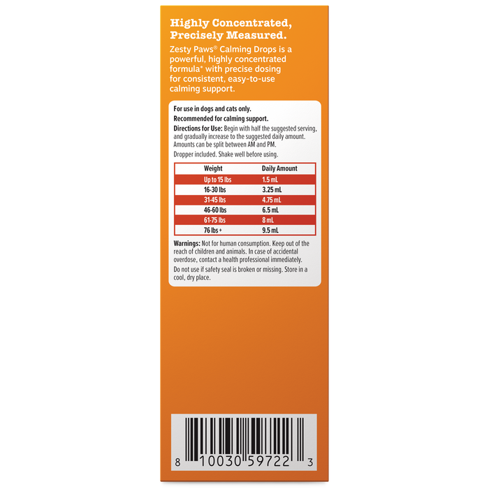 Calming Drops for Dogs & Cats