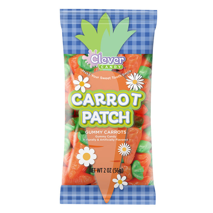 Carrot Patch Gummy Candy Bags - 12 Count