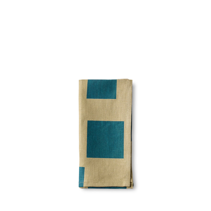Casa Pattern Napkin in Peacock & Seaweed