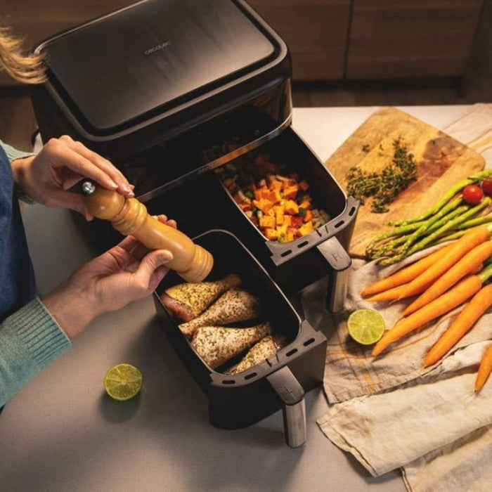 CECOTEC 9L Dual Air Fryer | 043380 Cecotec Air Fryer Euronics Ireland