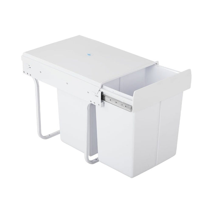 Cefito 2x20L Pull Out Bin - White -Home Living Store - -