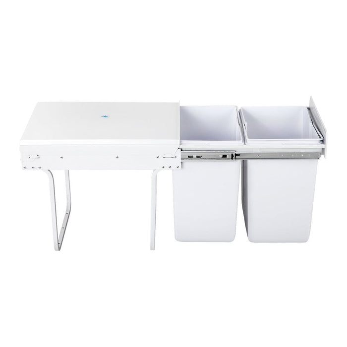 Cefito 2x20L Pull Out Bin - White -Home Living Store - -