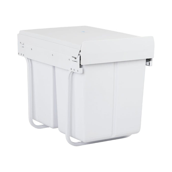 Cefito 2x20L Pull Out Bin - White -Home Living Store - -