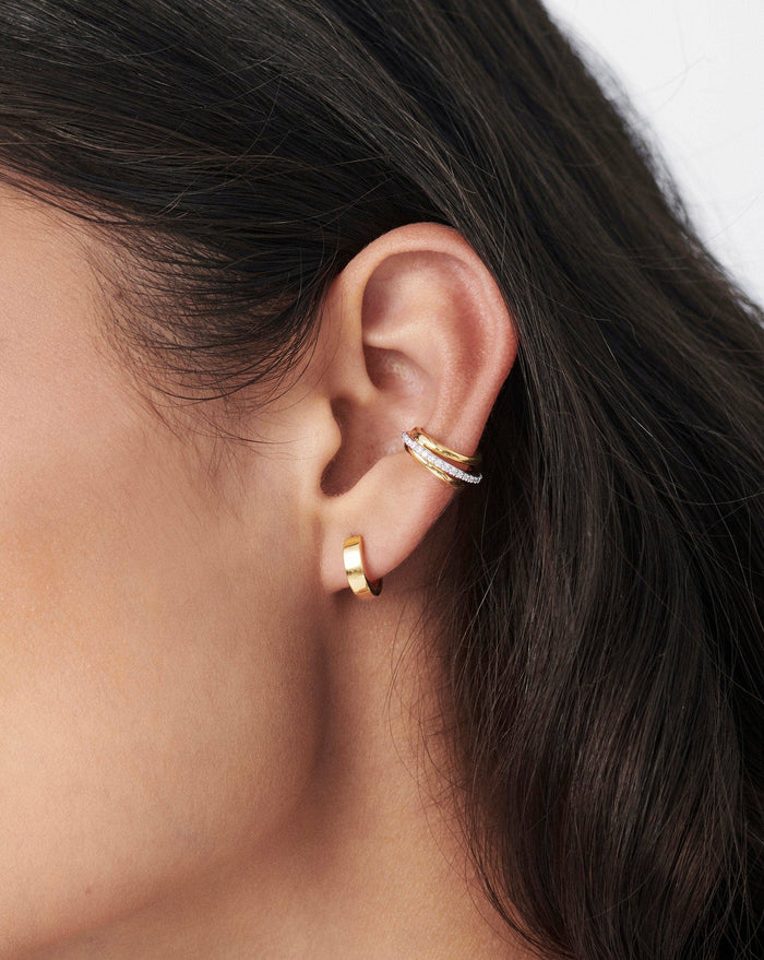 Celestial Pave Ear Cuff | 18ct Gold Plated Vermeil/Cubic Zirconia Earrings Missoma