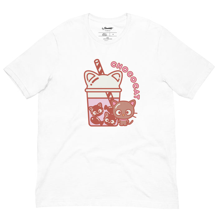 Chococat Bubble Tea Tee Apparel Printful White XS