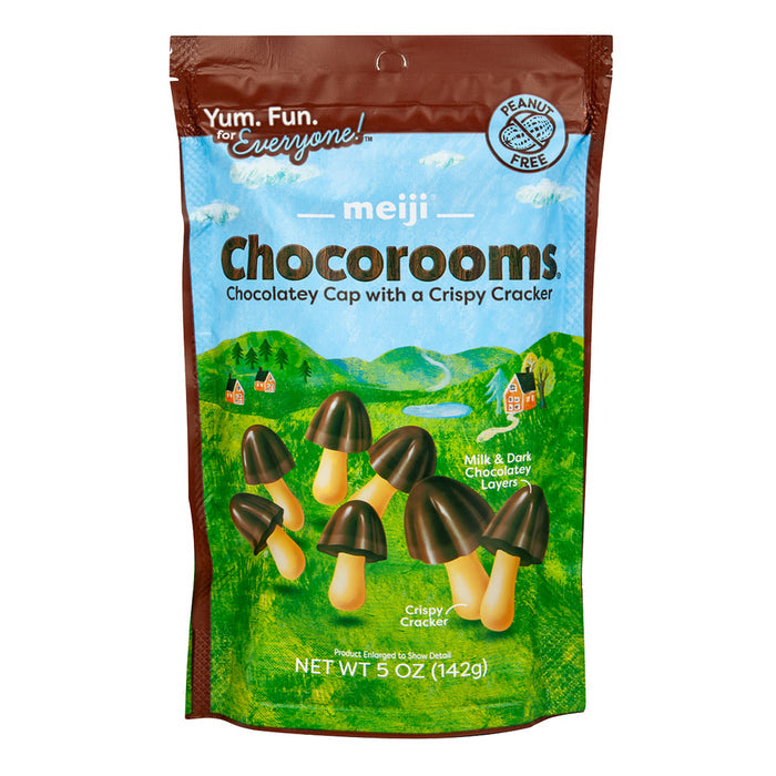 Chocorooms Mushroom Shaped Chocolate Candy Peg Bag - 12 Count