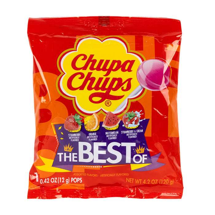 Chupa Chups The Best Of Lollipops Peg Bag - 12 Count