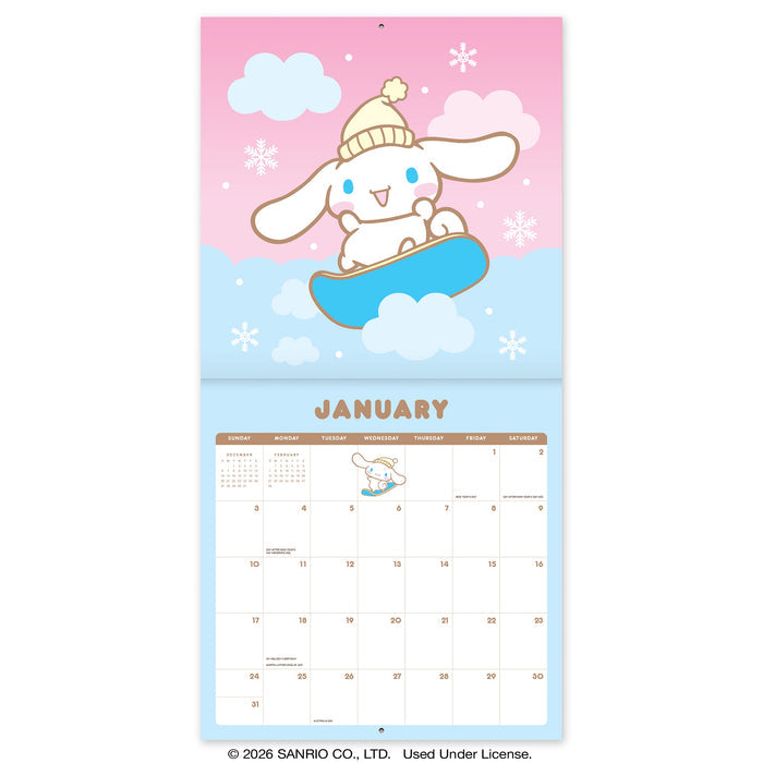 Cinnamoroll 2027 Classic Wall Calendar Stationery Orange Circle Studio