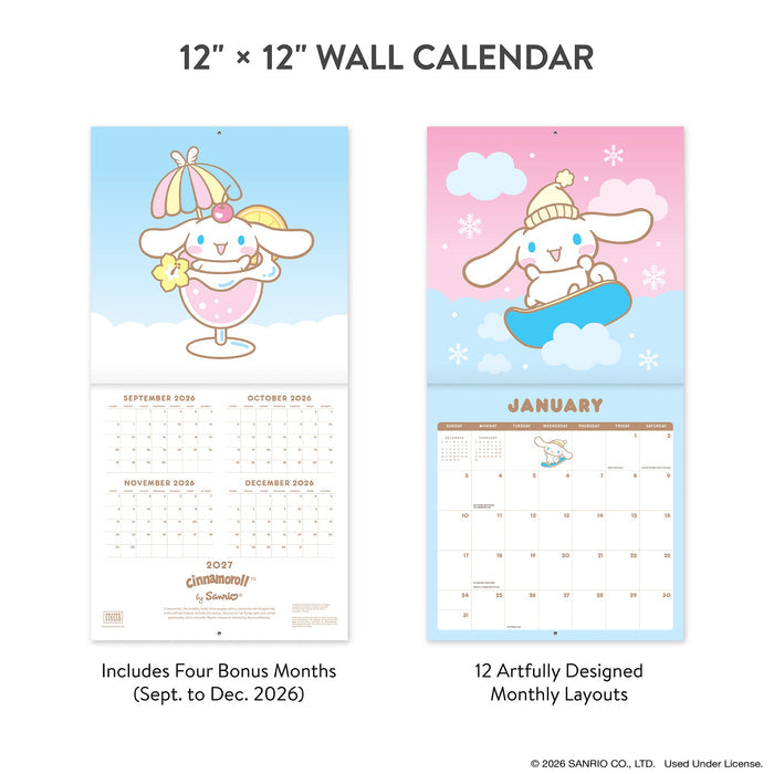 Cinnamoroll 2027 Classic Wall Calendar Stationery Orange Circle Studio