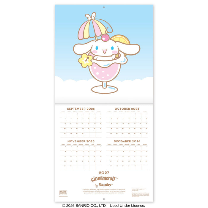Cinnamoroll 2027 Classic Wall Calendar Stationery Orange Circle Studio