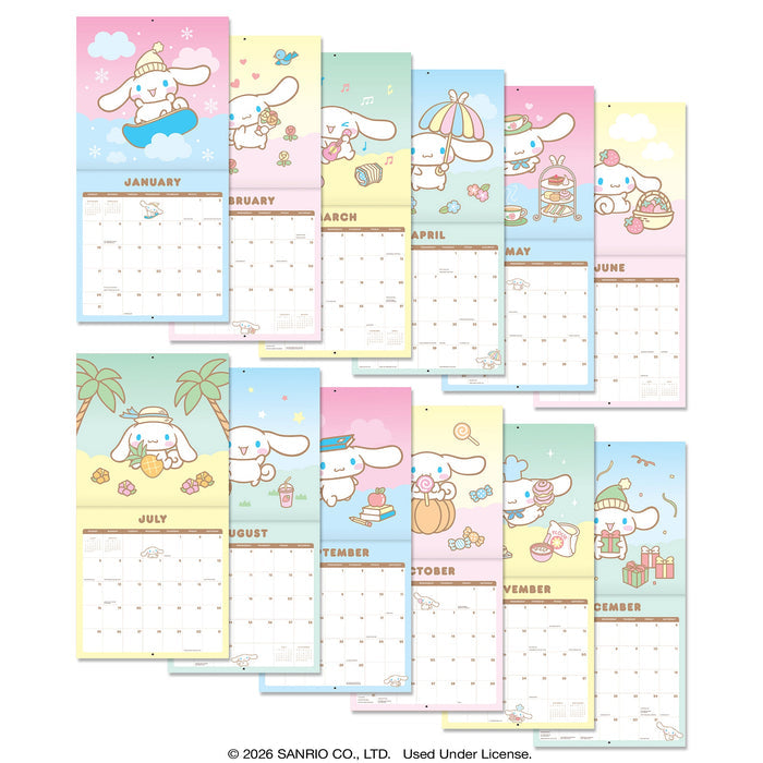 Cinnamoroll 2027 Classic Wall Calendar Stationery Orange Circle Studio