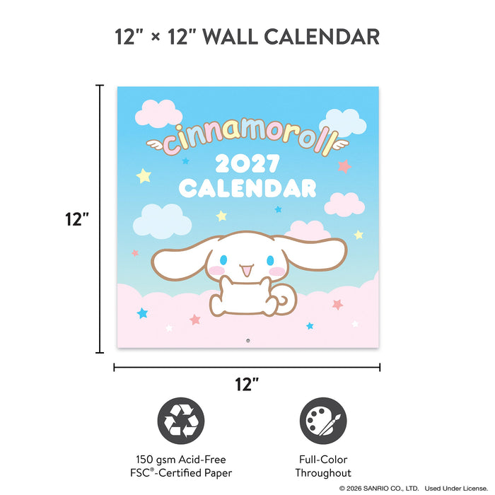 Cinnamoroll 2027 Classic Wall Calendar Stationery Orange Circle Studio