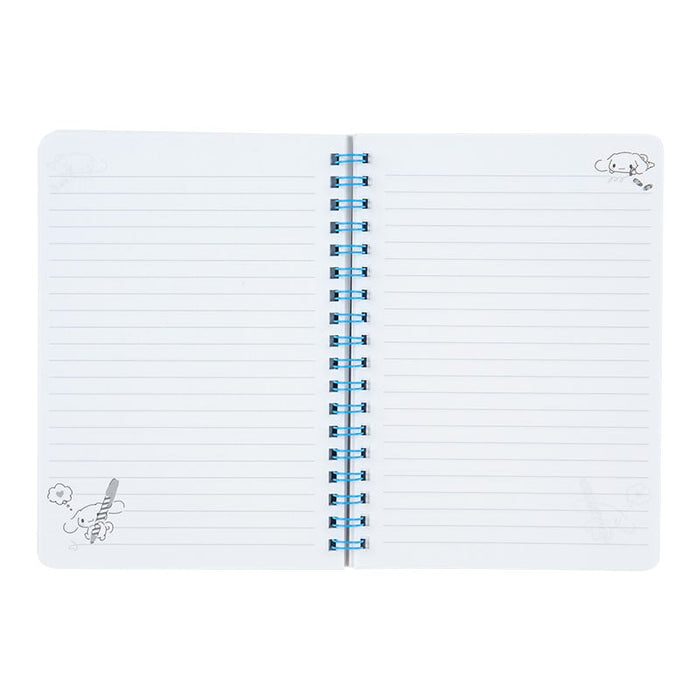 Cinnamoroll Lined Notebook (Elastic Closure) Stationery Japan Original