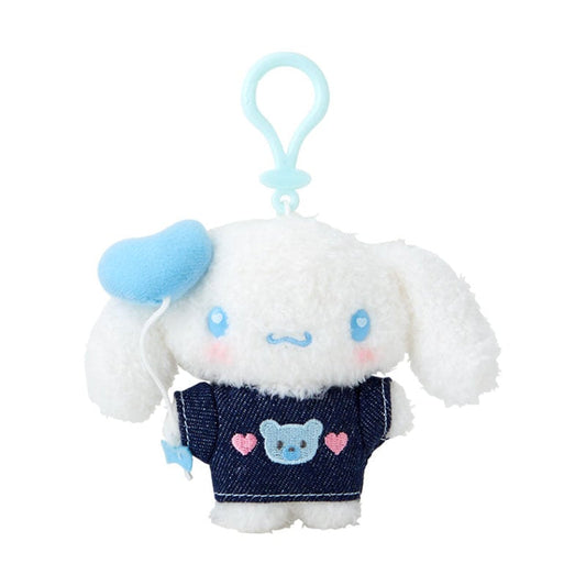 Cinnamorolll Keychain Mascot Clip (Denim Patch Series) Accessory Japan Original