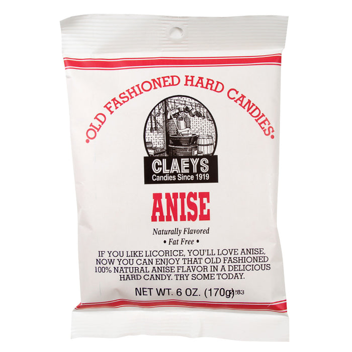 Claey's Anise Drops Hard Candy Bag - 24 Count