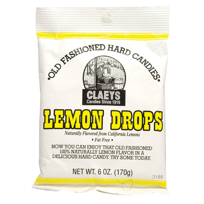 Claey's Lemon Drop Hard Candy Bag - 24 Count